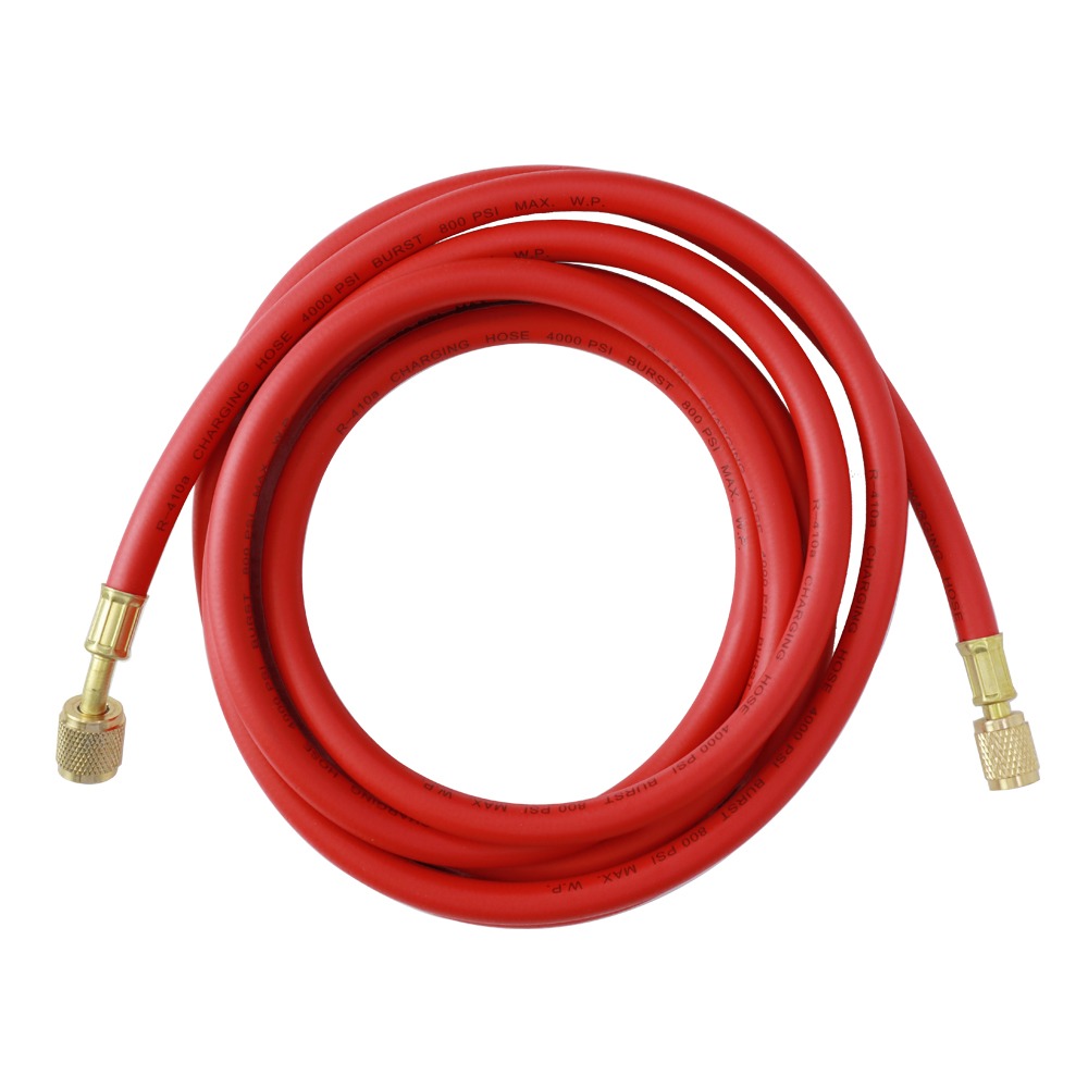 R410 3m charging hose CHUNCHI Red R410a Charging Hose 1/4" 5/16" SAE 9.84ft Long