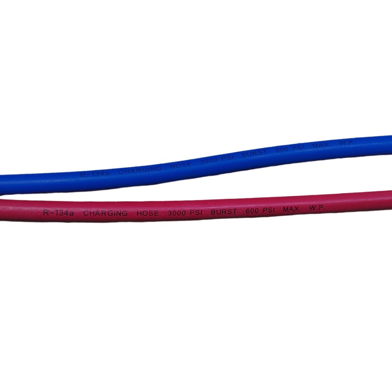 R22 R134a Red Blue 1/4" 1/4" SAE AC Charging Hoses 60" Long,Pack of 2