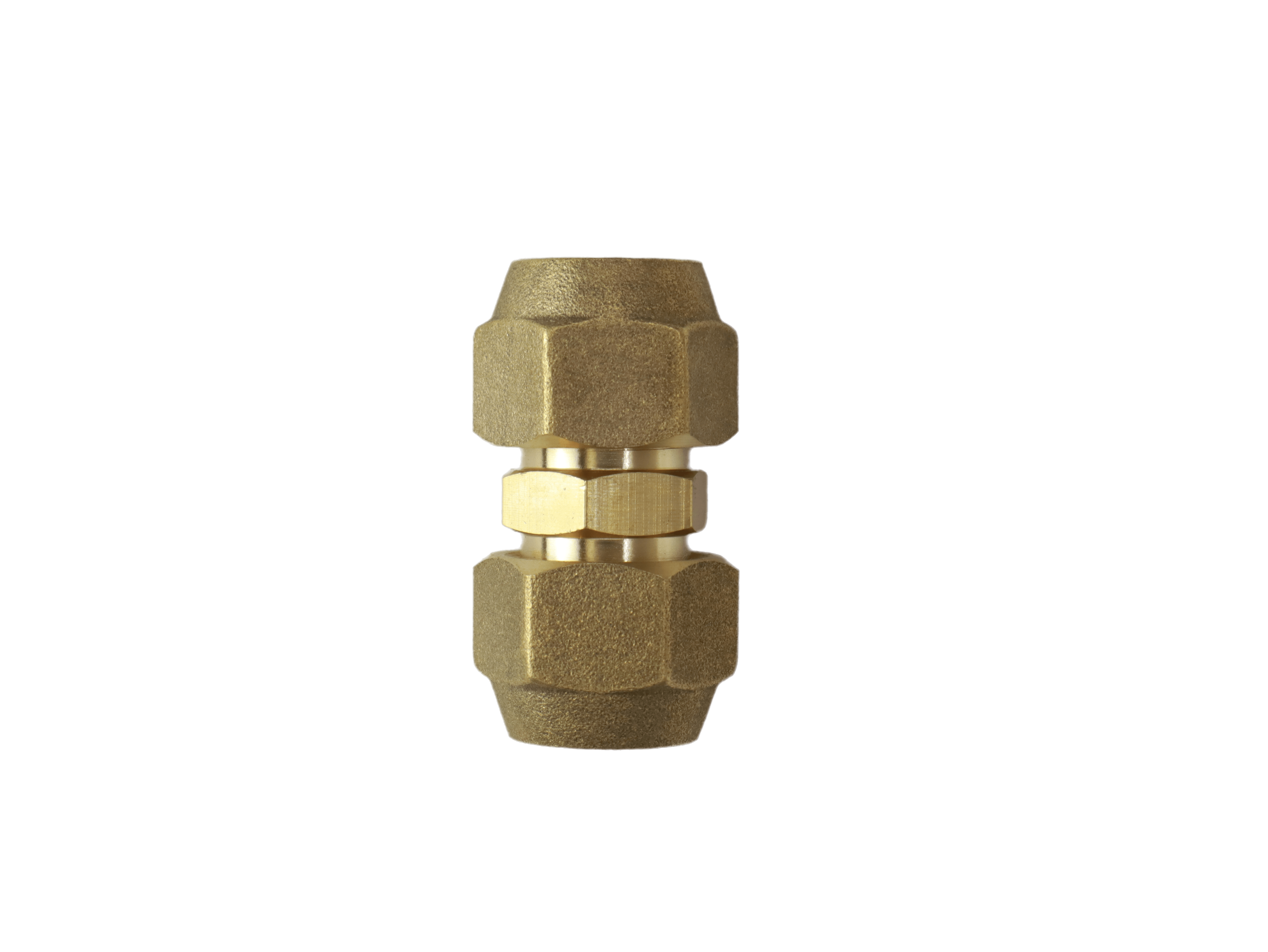 1/2" Brass Male Flare Fitting Connector Coupler With Flare Nuts,pack of 2 - Image 2