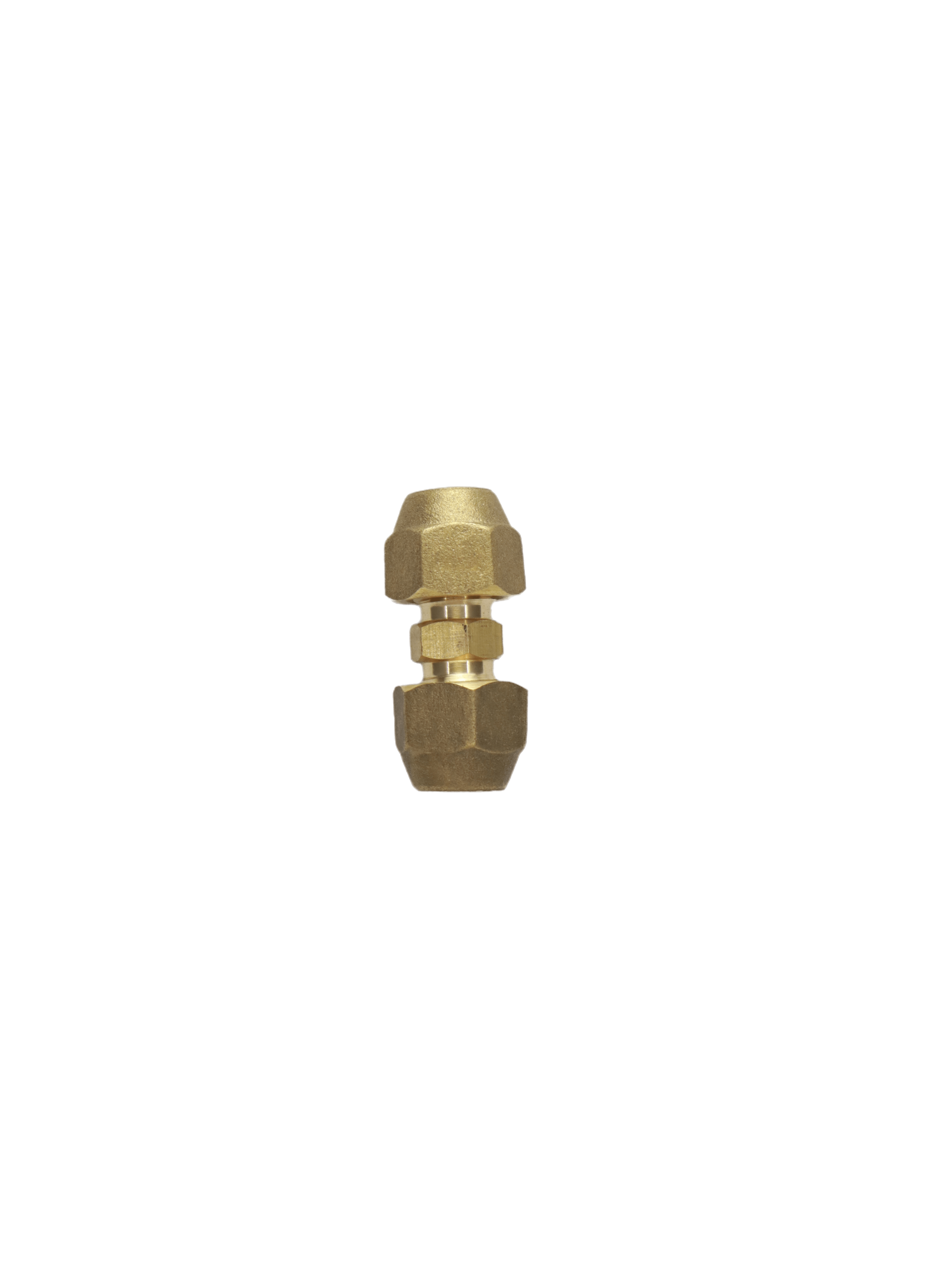 1/4" Brass Male Flare Fitting Connector Coupler With Flare Nuts,pack of 2 - Image 2