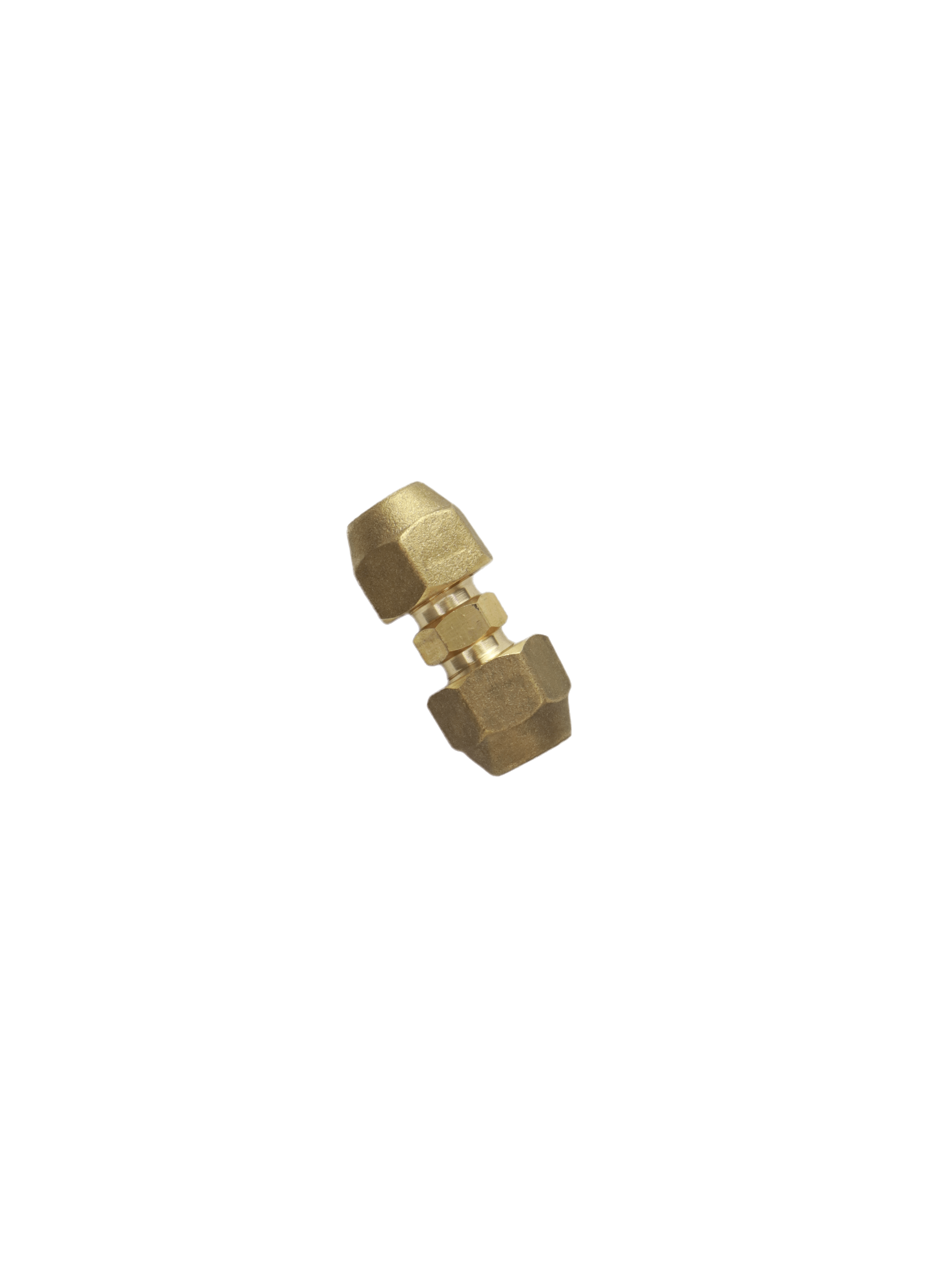 1/4" Brass Male Flare Fitting Connector Coupler With Flare Nuts,pack of 2 - Image 4