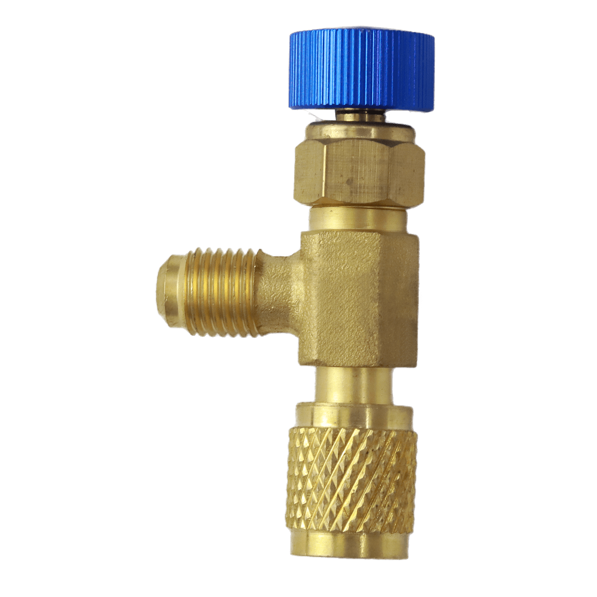 CHARGING VALVE R12 R22 Freon Charging Valve 1/4", Safety Adapter.Pack of 2