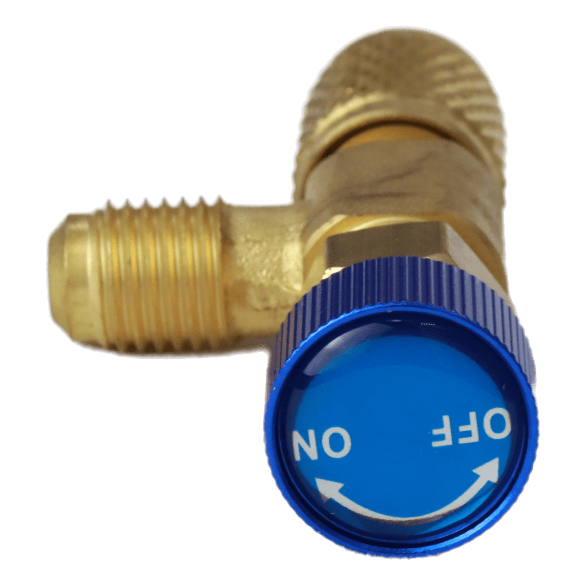CHARGING VALVE3 R12 R22 Freon Charging Valve 1/4", Safety Adapter.Pack of 2