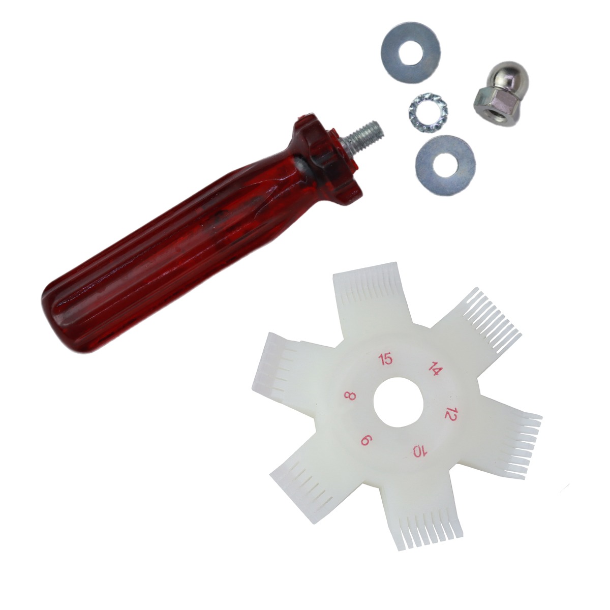 6 in 1 Plastic AC Fin Comb Straightner