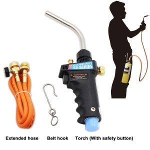 mapp gas torch with hose and belt hook