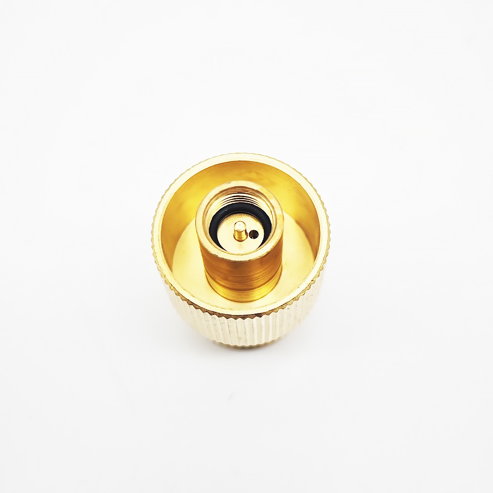 CGA 600 adapter 8 Propane Adapter, Input: EN417 Lindal Canister, Output: CGA600 Valve