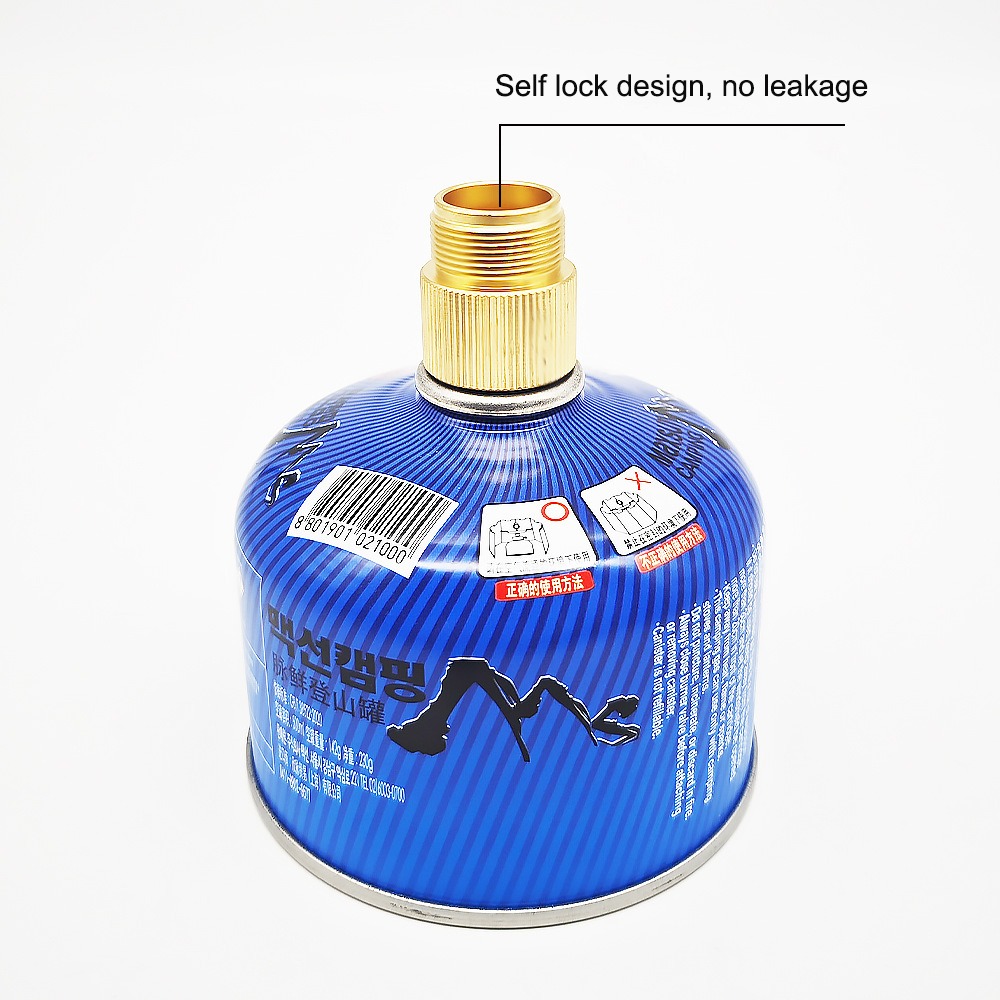 CGA 600 adapter Propane Adapter, Input: EN417 Lindal Canister, Output: CGA600 Valve