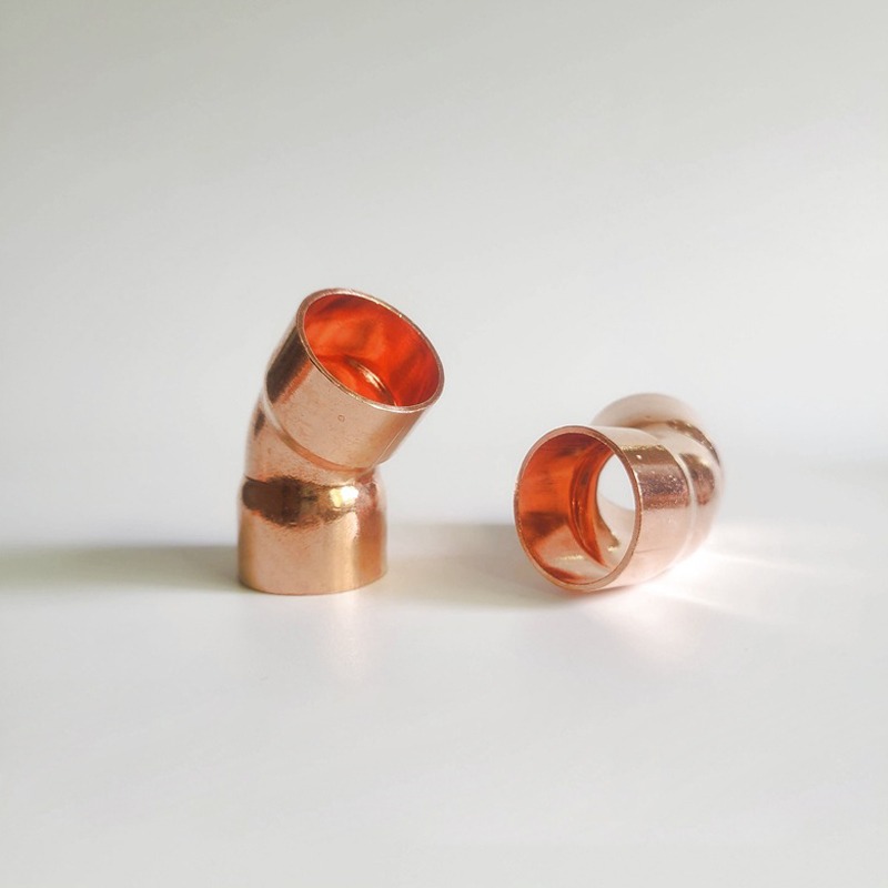 1/4" to 4-1/4" C X C 45 Degree Copper Elbow Fitting - Image 3