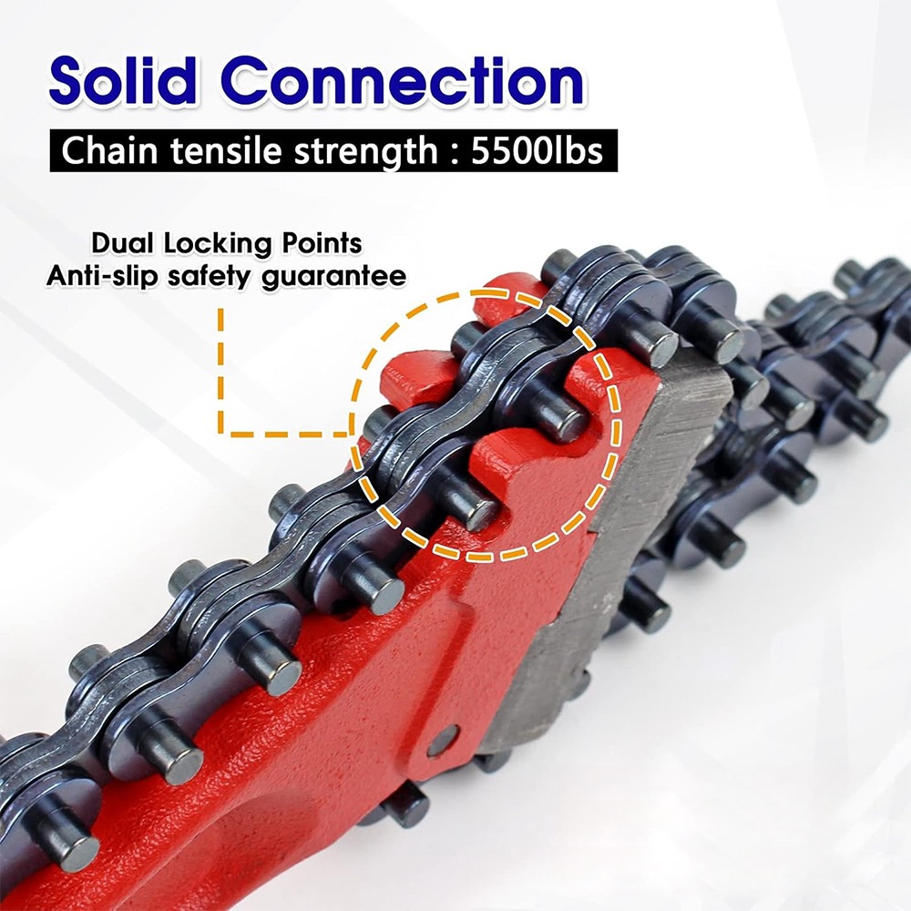 Heavy Duty 36 Chain Wrench,4.5in Piping Capacity