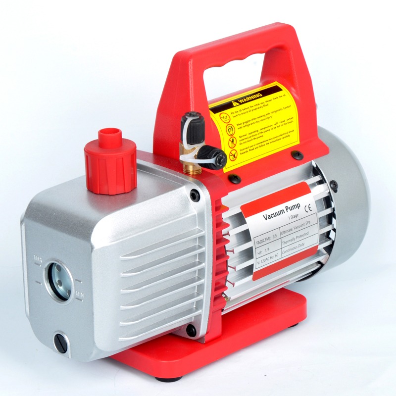 red color 110V /220V 2 Stage Rotary Vane AC Vacuum Pump