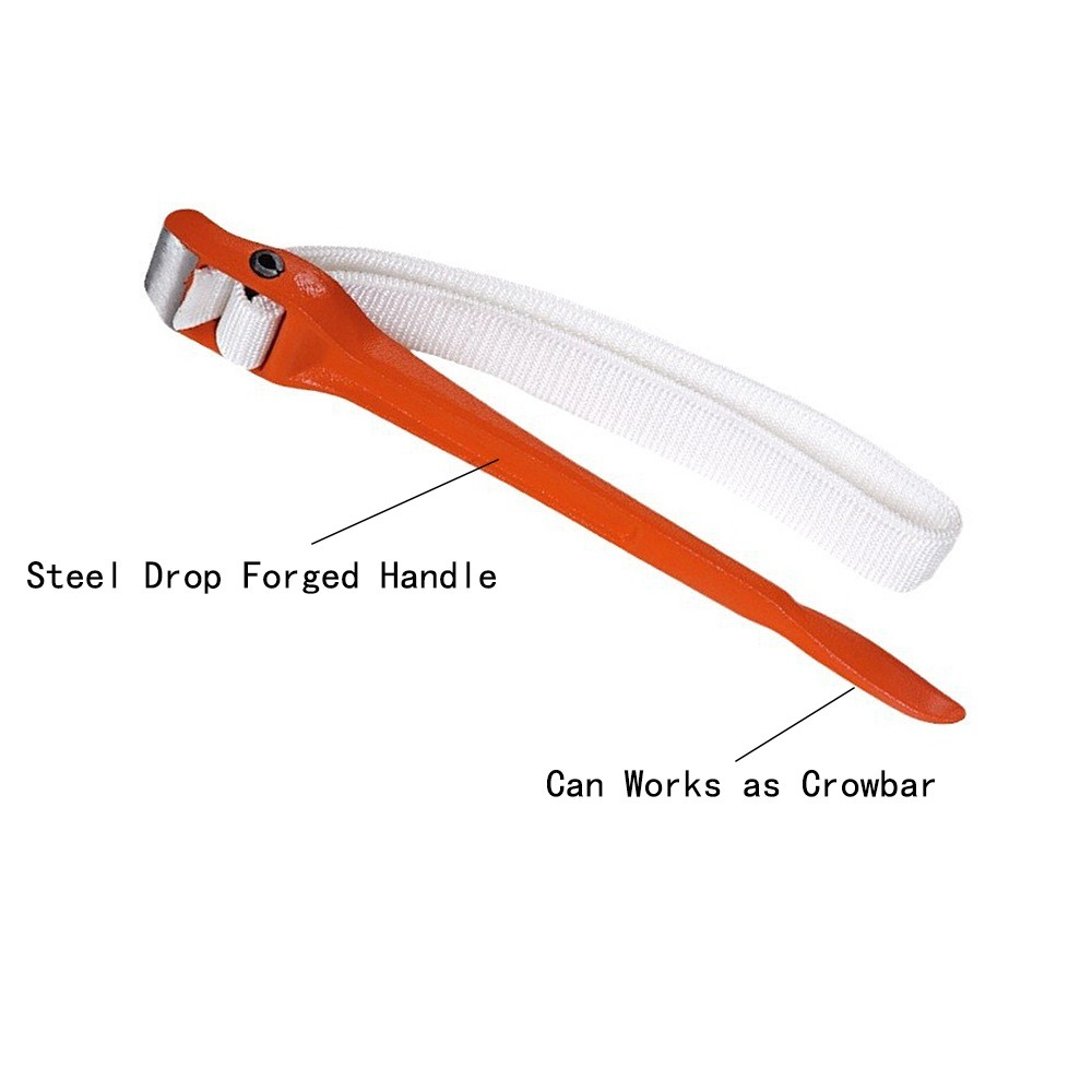 12" Anti-sliding Nylon Strap Wrench, 110mm Piping Capacity