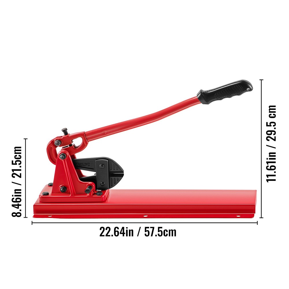 3 in 1 24 inch Bolt Cutters with Wire Rope Crimper Head and Cable Cutter Head