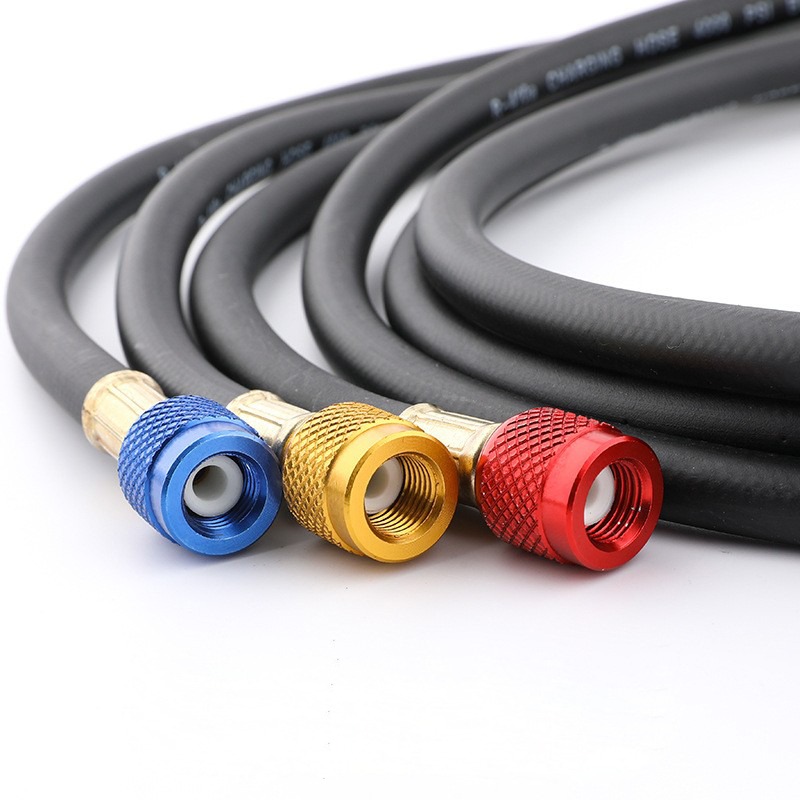 charging hose detail CHUNCHI R134a Charging Hose AC Charge Hose Set of 3