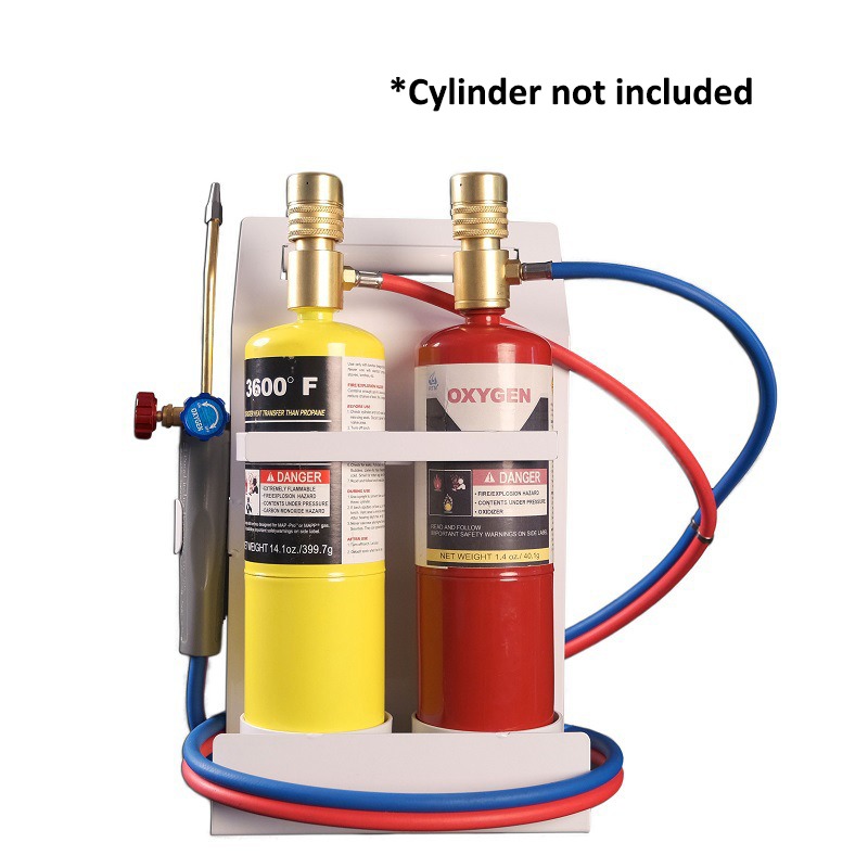 set – cylinder not included Oxygen MAPP Gas Torch Set with Pressure Gauge for Soldering, Brazing(Cylinders not Included)