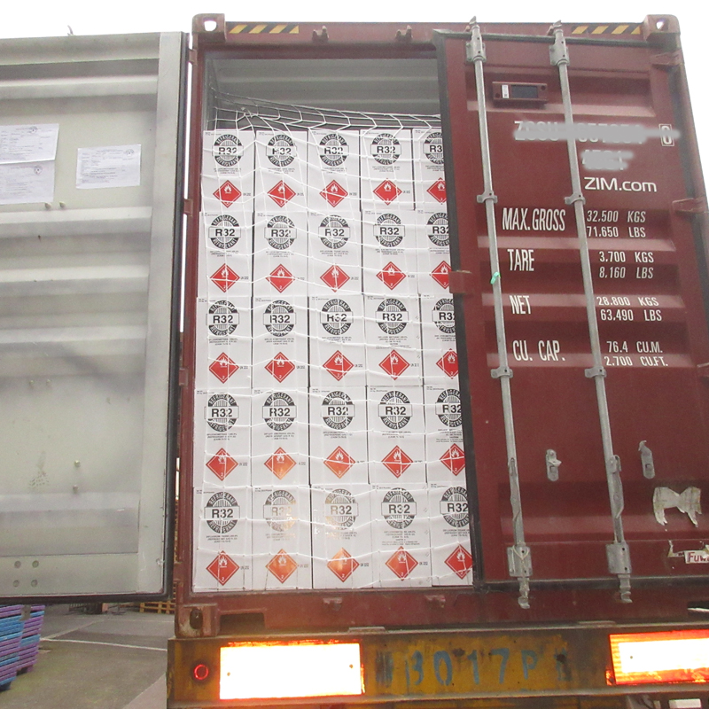 container load High Purity Refrigerant Gas R22 R134a R410a